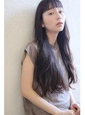 ぱっつんロング/黒髪ロング/20代３０代40代50代60代