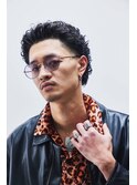 オールバックパーマ
