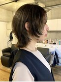 カーキアッシュ☆ミントカラー☆マッシュウルフ☆ウルフレイヤー