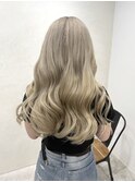 【夏向けハイトーン】シアーベージュ×ブリーチカラー×10～20代