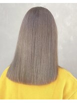 フォト 武蔵小杉(foto) 姫カットレイヤー/くすみベージュ/韓国風巻き/顔周り/前髪