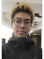 ガレージ バイ グリーン 原宿 表参道(Garage by green)&nbsp;【HYUGA】ハイトーンスパイキーショート