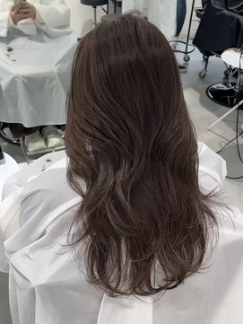 ヨーク(YOKE) ミディアムレイヤー韓国ヘアブリーチなしヘーゼルブラウン