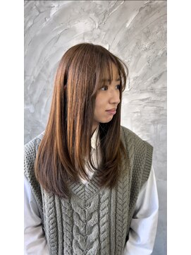 ブリーチなしカラー/ミルクティーベージュ/20代30代