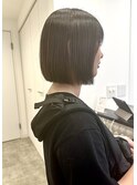 顔まわりかわいいミニボブ
