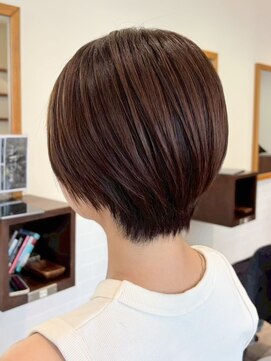 クラップス 横須賀中央店(CLAPS) 横須賀中央ハンサムショートボブ白髪ぼかしハイライト白髪染め