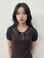 エイチ ウルフカット 大阪梅田(811)&nbsp;レイヤーボブヘアカラーバレイヤージュ50代くるみちゃんヘア