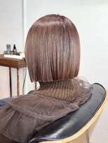 ニコヘアデザイン(NICO hair design)&nbsp;切りっぱなし×ピンクブラウン