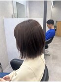 ミディアムレイヤーボブ/レイヤーボブ/ピンクブラウン/町田