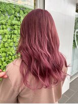 ヘアーザラブズラフズ オーガニカ 北九州(HAIR THE LOVES LAUGHS ORGANICA) ダブルカラー ピンクベージュ