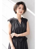 アッシュ 学芸大学店(Ash)&nbsp;ショートボブ/大人女性/グレージュ/白髪ぼかし/脱白髪染め