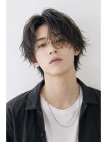 クレオ 福大通り店(CREO)&nbsp;シャドウパーマ×センターパート◎韓国風こなれ感メンズ