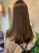 アズグロウ エクラ(AS GROW 'eclat) 艶髪ロング×アッシュベージュ☆20代/30代/40代