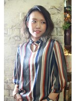 トヌコア ルア 下北沢店(TONUKOA RUA)&nbsp;【TonukoaRua】ミディアムの掻き上げバング