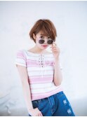 小顔ショートスタイル