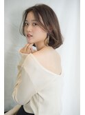 【田村彩恵】　色っぽボブの柔らか透明感アッシュベージュ