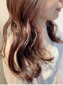 ピンクのインナーカラー