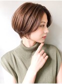 大人マッシュボブ♪ハンサムショートボブ小顔ハイライト※時田