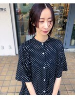 マメ(mame)&nbsp;ボブ/ノーズラインバング/暖色カラー