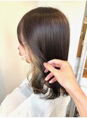 20代30代横浜ブリーチで髪質改善イヤリングカラー