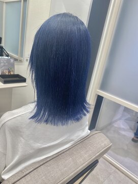 フレーム ヘア ルーム 天王寺駅前店(FRAME hair room) 【FRAME/全席個室サロン】ブルーカラー