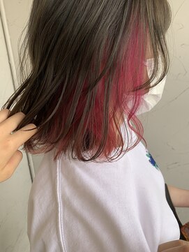 リー 甲子園(Lee) インナーカラー × ピンク