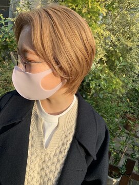 ヘアー アレス(hair ales) ●クリーミーブラウン シアーベージュ ハンサムショート