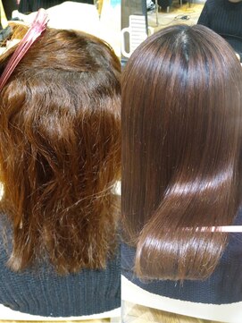 ピリナバイケーツー(Pilina by k-two) K-two式髪年齢－10歳酸性ストレート*酸性縮毛矯正*髪質改善*艶髪