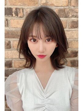 リークフー(Ree cu fuu) 10代20代30代40代前髪　外ハネミディアム　藤沢