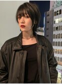 【 ショートウルフ × オリーブグレージュ 】 浅野美紀