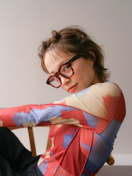 ディジョン(Dijon) 韓国顔まわりレイヤーカットグレージュオリーブベージュブラウン