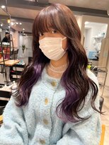 ツキ 横浜店(tuki)&nbsp;インナーカラーケアブリーチイヤリングカラーハイライトレイヤー