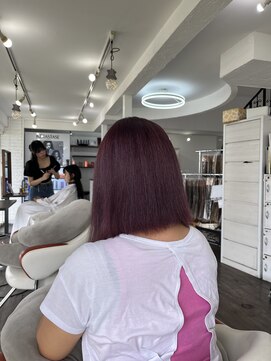 クラン ヘアーアンドスタジオ(CLAN hair & studio) パープルピンクカラー