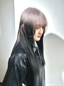 ザ オーダー(THE ORDER) ホワイト/ブラックのぼやっとグラデーションルーツカラー