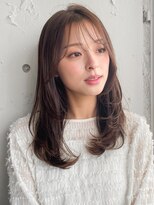 アグノス 青山(Agnos) シースルーバングレイヤーカット似合わせカット前髪ワンカール