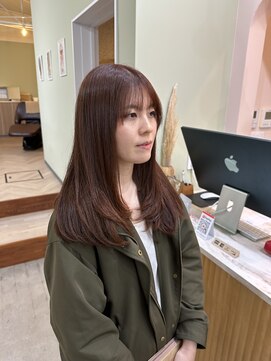 キュオンシア(CUEON. ciea) 顔まわりレイヤー×オレンジカラー