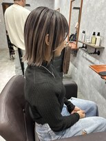 シールドヘアー 沖縄 新都心(C'LD Hair)&nbsp;那覇美容室/おもろまち美容室/ハイトーンボブ/シャドウルーツ