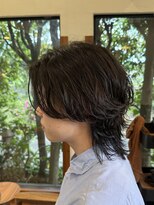 メルシー(Merci)&nbsp;ニュアンスパーマ×センターパートウルフ