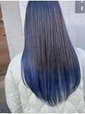 グラデーションカラー×ロンググラデ×ブルーブラック