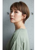*ショートボブ/ショートヘア/脱白髪染め/白髪ぼかし/髪質改善