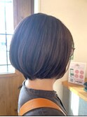 艶ブラウン×コンパクトボブ