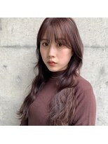 カールム(carlm)&nbsp;大人のやわらかピンクブラウン◎肌なじみ透明感カラー薬院/今泉