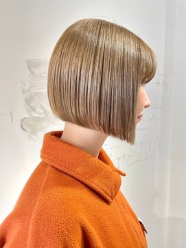 ジュベ 別府店(juve.) 別府ショートボブ顔まわりレイヤーカット髪質改善カラー30代