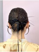 20代30代◎韓国風ヘアセットカチモリ×リボンアレンジ