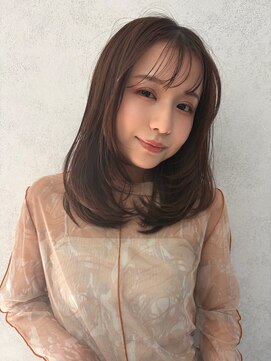 フィガロ ウメダ(FIGARO UMEDA) ロングレイヤー/30代/マロンベージュ/ナチュラルベージュ