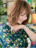 カバーヘア ブリス 北浦和(COVER HAIR bliss) くせ毛風無造作パーマココアブラウン段カット北浦和30代40代!