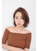 毛先にニュアンスカール♪大人ヌーディボブ1