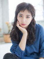 美容室 フラワー 平井店(flower)&nbsp;短めバングのペールウエーブ【平井】