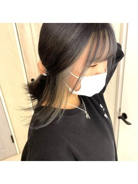 アンクス(anx) モノトーングレージュのフェイスフレーミング