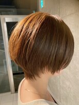 ジーナハーバー(JEANA HARBOR)&nbsp;白髪ぼかしハイライトで艶カラー☆大人ショートボブ☆